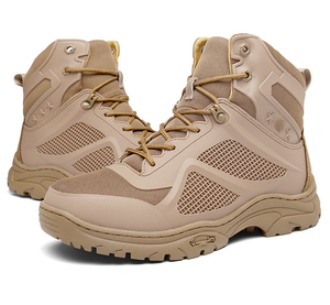Botas de Entrenamiento DFU0140, Negras, Talla Grande para Hombre, Botas Altas con Punta de Acero, Zapatos de Montañismo para Hombre, Botas de Escalada para Deportes al Aire Libre - Product Image 1