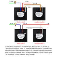 Haute qualité 1 gang 2 voies interrupteur intelligent tuya wifi interrupteur d'éclairage mural zigbee fonctionne avec Google alexa