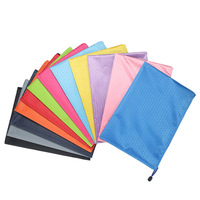 Sac de rangement pour documents en toile PVC imperméable à motif football A4 A5 A6 avec fermeture éclair, 1 compartiment, logo personnalisable, OEM