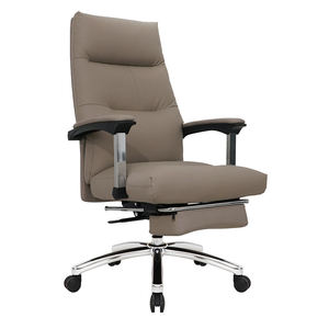 Wholesale Customizable Executive <strong>Leather</strong> Office <strong>Chair</strong> High Back Ergonomic <strong>Swivel</strong> <strong>Leather</strong> <strong>Chair</strong> with Footpedal - Product Image 1