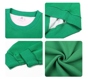 Felpa all'ingrosso in cotone tinta unita autunno e inverno con scollo rotondo a spalla felpa allentata <span class=keywords><strong>senza</strong></span> cappuccio e <span class=keywords><strong>LOGO</strong></span> personalizzato - Product Image 2