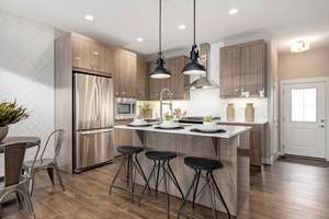 Muebles de Cocina Modulares Modernos Personalizados CANA al por Mayor, con Isla Grande de Cuarzo y Barra de Desayuno, Superficie Fácil de Limpiar - Product Image 4