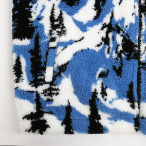 Jaket bulu halus hangat musim dingin desain baru jaket Sherpa bulu domba cetak kustom/timbul Logo bulu domba jaket pria - Product Image 4