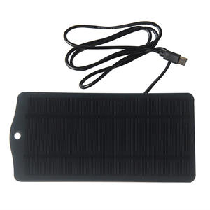 Draagbare Zonnepaneel Lader 2.5W 5V W/ Type C Poort Power Bank Voor Mobiele Telefoon Bewakingscamera Zonne-Energie Systeem - Product Image 5