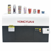 Impresora de Inyección de Tinta UV Rotativa Automática YY-360X para Botellas Cilíndricas, Vasos, Frascos, Latas, Impresión Completa I1600 I3200 CF3 G5i