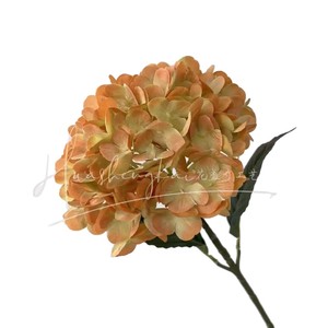 Feuilles d'oranger artificielles, branche unique, fleur en soie, haute simulation, décoration de mariage en extérieur - Product Image 2