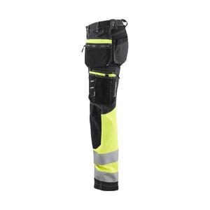 BLAKLADER - 719613709933D22 Women's Hi-vis <b>trousers</b> with <b>stretch</b> <b>Black</b>/Yellow - EAN 7330509877579 HI-VIS WORKWEAR - Product Image 5