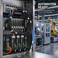 Harnais de câblage multi-branche personnalisé BeiXing OEM, âme en cuivre, PVC/PTFE, indice de protection IP67 pour la robotique industrielle, l'automatisation et les appareils électroménagers