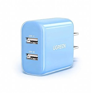 Chargeur mural double USB-A UGREEN 17W avec charge rapide 3.4A pour smartphones, tablettes et écouteurs - Product Image 2