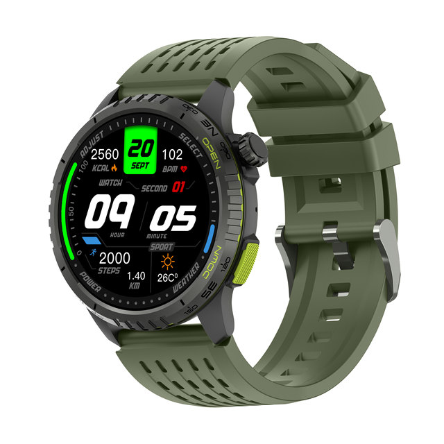 Hot Selling Custom Logo Sports Android Ios Smart Watch Round Screen GPS Fitness Heart Rate Waterproof Fitness for Men