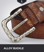 Nouvelle ceinture en cuir véritable bon marché unique pour hommes de conception