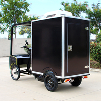 Véhicule de livraison express à quatre roues Scooter électrique à 4 roues avec boîte de chargement Tricycle de chargement Mini fourgonnette efficace pour adultes