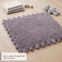 Tapis de sol en mousse EVA épais et moelleux 30x30cm, dalles de puzzle emboîtables en peluche