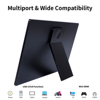 Moniteur portable tactile 14 pouces FHD 1080P avec contraste 1500:1 et double haut-parleur pour PS4, PS5, Switch – Écran d'extension de jeu portable
