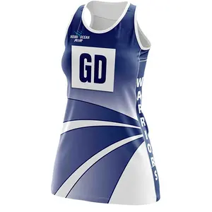 OEM custom color cheap netball jersey cozy sexy girls' dresses training netball dress