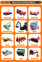Tracteur de Jardin Mini 40 CV à Prix d'Usine, Moteur Diesel Intelligent, 4x4, Direction Hydraulique, Suspension à Trois Points Post-Positionnée 540/720