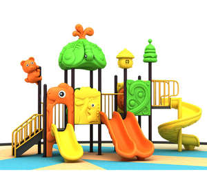 Aire de <span class=keywords><strong>jeux</strong></span> extérieure pour enfants <span class=keywords><strong>avec</strong></span> <span class=keywords><strong>toboggan</strong></span> et balançoire Équipement de parc d'attractions combiné extérieur pour enfants - Product Image 4