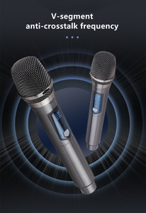 Micrófonos dinámicos <span class=keywords><strong>de</strong></span> voz <span class=keywords><strong>de</strong></span> mano para cantar Micrófono <span class=keywords><strong>De</strong></span> estudio Micrófono inalámbrico Karaoke UHF Grabación MIC <span class=keywords><strong>de</strong></span> larga distancia - Product Image 5