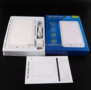 10000lux 3 màu 5 điều chỉnh độ sáng buồn liệu pháp ánh sáng đèn LED ánh sáng ban ngày ánh sáng tâm trạng điều trị bàn đèn cảm ứng USB - Product Image 1