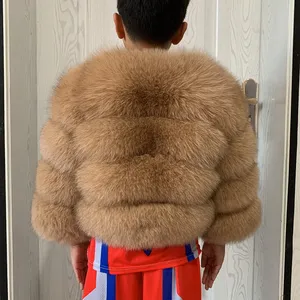 Giacca in Vera Pelliccia di <span class=keywords><strong>Volpe</strong></span> per Bambini, Adatta per Ragazze <span class=keywords><strong>e</strong></span> Ragazzi, Personalizzabile, Best Seller, Cappotto in Pelliccia per Bambini da 1 a 16 Anni - Product Image 2