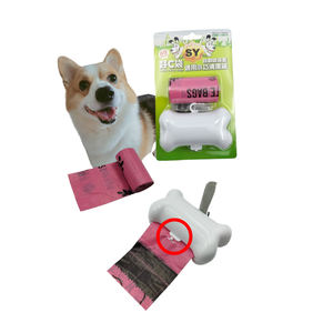 Conception personnalisable 2 rouleaux sacs à crottes de chien en plastique alternatif option rose écologique avec logo personnalisé durable - Product Image 1