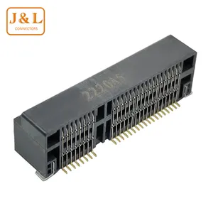 高适配器插槽52针连接器插座5.2毫米迷你Pci-express 52针印刷电路板连接器迷你PCI-E标准公胶带Xt 90母