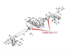 Col en cuivre pour tracteur d'agriculture authentique, m, pour Foton Lovol <span class=keywords><strong>Arbos</strong></span>, pièces de rechange agricoles, pièces détachées - Product Image 2