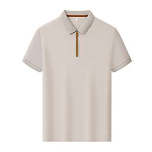 Polo de Verano de Alta Calidad, Estilo Urbano, Deportivo y Casual para Hombre, con Media Cremallera, Cuello Camisero y Manga Corta - Product Image 4