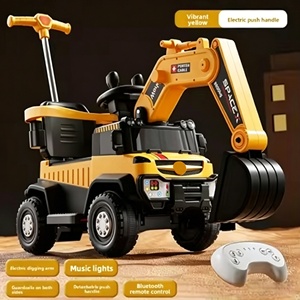 <strong>Children's</strong> <strong>2</strong> to 4 <strong>Years</strong> Large Size Plastic Excavator <strong>Toy</strong> Car for Boys-Remote Control Electric Construction Vehicle with Battery - Product Image 2
