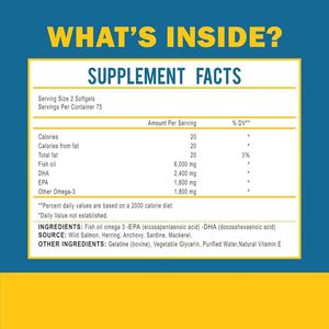 ODM/OEM Antioxidant Visolie Supplement 3600mg Rijk aan <span class=keywords><strong>Omega</strong></span>, ondersteunt hersenen, hart, gezonde cellen, energie, Visolie Softgels - Product Image 3