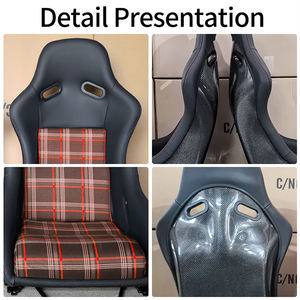 EDDY Carbon Rennschalensitze mit Hahnentrittmuster für VW Golf R GTI MK3 MK4 <span class=keywords><strong>MK5</strong></span> MK6 MK7 MK8 Pepita Konfetti - Product Image 4