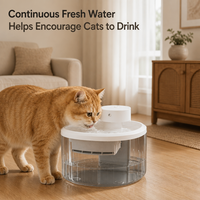 Fontaine à eau intelligente pour animaux de compagnie de grande capacité 3,5 L, bol à circulation automatique sans fil avec capteur de mouvement