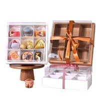 Boîte en papier pour emballage de desserts en gros : Mousse, Tiramisu, Gâteau roulé, Pâtisserie au fromage, Brownie