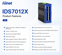 Switch Ethernet Industrial Gestionado L3 de 12 Puertos 10G SFP+ para Riel DIN, Entrada CC: 12V-57V, IP30, Amplio Rango de Temperatura para Automatización Ferroviaria