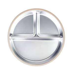 Bán buôn tùy chỉnh BPA free Kid Bộ đồ ăn khác sản phẩm Silicone Bát thép không gỉ tấm hút yếm bé ăn đặt 2025 mới - Product Image 1