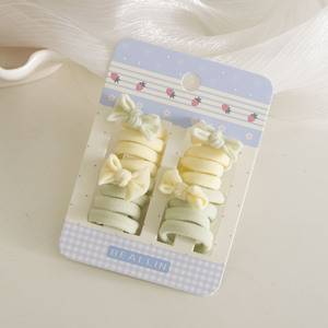 Set di 16 Elastici per Capelli in Filato Lavorato a Maglia con Fiocco Bicolore Sweet Princess per Bambine dai 3 ai 10 Anni, per <span class=keywords><strong>Acconciature</strong></span> Quotidiane - Product Image 6