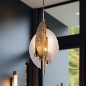 Lámpara Colgante Moderna de Lujo para Comedor, Isla, Alabastro Natural, Latón, LED, UL, Iluminación Estable, Lámpara Colgante Decorativa Saint <span class=keywords><strong>Martin</strong></span> - Product Image 2