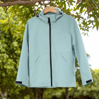 Endurance Shield Jaket Pelindung Cuaca Tahan Air dengan Ritsleting Penuh untuk Latihan Atletik