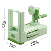 Smile Mom B435-A Multifunctionele Groentespiralizer Veilige Snijder Ecologisch RVS LFGB Gecertificeerd Aangepaste Kleur