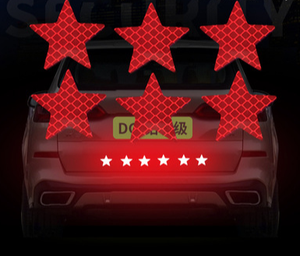 10 unids/set de pegatinas reflectantes para coche, pegatina de advertencia de seguridad antiarañazos para Motor de coche, accesorios decorativos exteriores, nuevo - Product Image 5