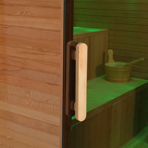 Sauna humide à vapeur avec poêle Harvia, en bois, avec vestiaire, pour l'extérieur, en stock dans l'entrepôt canadien, 3-4 personnes - Product Image 5