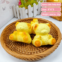 Jouet anti-stress en forme de pain à presser, en PU, ours en peluche doux, jouet sensoriel souple pour enfants et adultes, cadeaux en gros