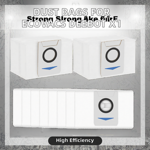 Sacs à poussière de qualité supérieure pour ECOVACS <span class=keywords><strong>DEEBOT</strong></span> X1 OMNI <span class=keywords><strong>Turbo</strong></span> <span class=keywords><strong>T10</strong></span> T20 Omni T20 T20 Max T20 Pro X T Series Robot Aspirateur Ménage - Product Image 3