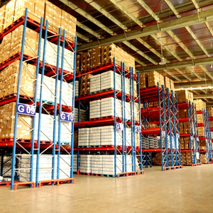 OEM Double Deep Rack Manufacturer for High Density Pallet Storage with Heavy Duty Steel Frames and Optimized Warehouse Capacity - Product Image 1