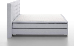 Lit à <span class=keywords><strong>sommier</strong></span> européen de luxe 3-en-1 (base/matelas/métal) – Personnalisable, OEM, Fournisseur en gros unique pour les détaillants de meubles - Product Image 4
