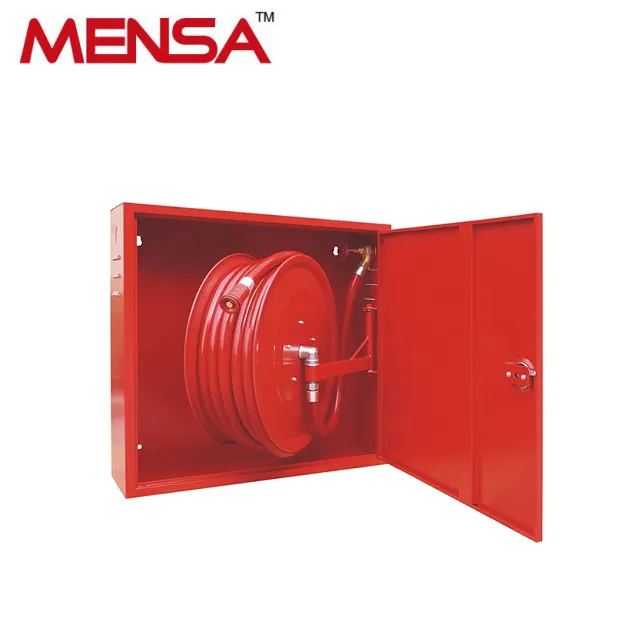 Single Door Fire Hose Reel Cabinet OEM Red ISO Storage for Fire Extinguisher or Fire Hose Reel Carton Steel Epoxy Painting