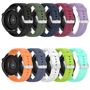 Correa Deportiva de Goma de 22 mm para Reloj Huawei GT6 GT5 <span class=keywords><strong>GT</strong></span> 4, Correa de Silicona para Reloj Garmin - Product Image 1