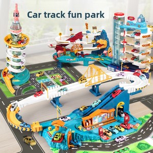 Children Dinosaur Switchback <strong>Track</strong> Car Challenge Adventure Set Parking Garage Educational Plastic 1:5 Scale Unisex Toy - Product Image 2
