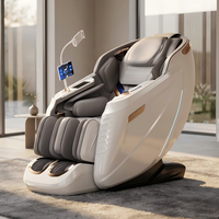 YS-C61 Nouveau fauteuil de massage portable et pliable 8D AI à double cœur, zéro gravité, avec cartographie corporelle à 27 capteurs et télécommande à écran tactile