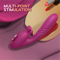 Vibrateur Lapin à Poussée OEM ODM Prix Usine pour Femmes, Stimulateur Point G, Vente en Gros, Personnalisation, Double Moteur, Jouet Sexuel Adulte